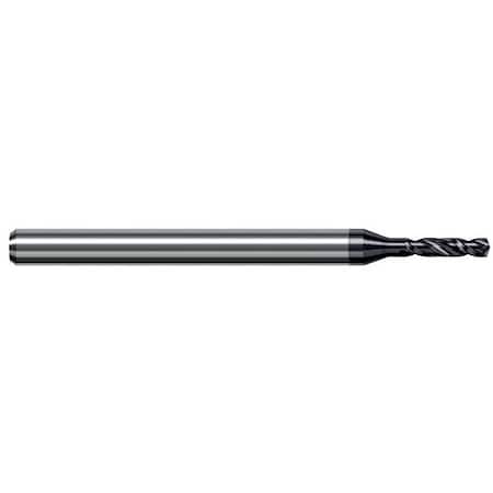 Harvey Tool 8mm Drill dia. x 38mm Flute Length Carbide HP Drill for Hardened Steels, 2 Flutes, AlTiN Nano Coated CSG3150-C6